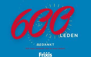 Frixis telt 600 leden!