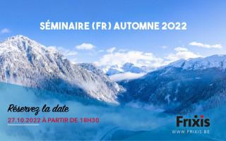 Séminaire francophone du 27 octobre 2022 