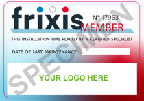 Frixis - sticker (500st.)